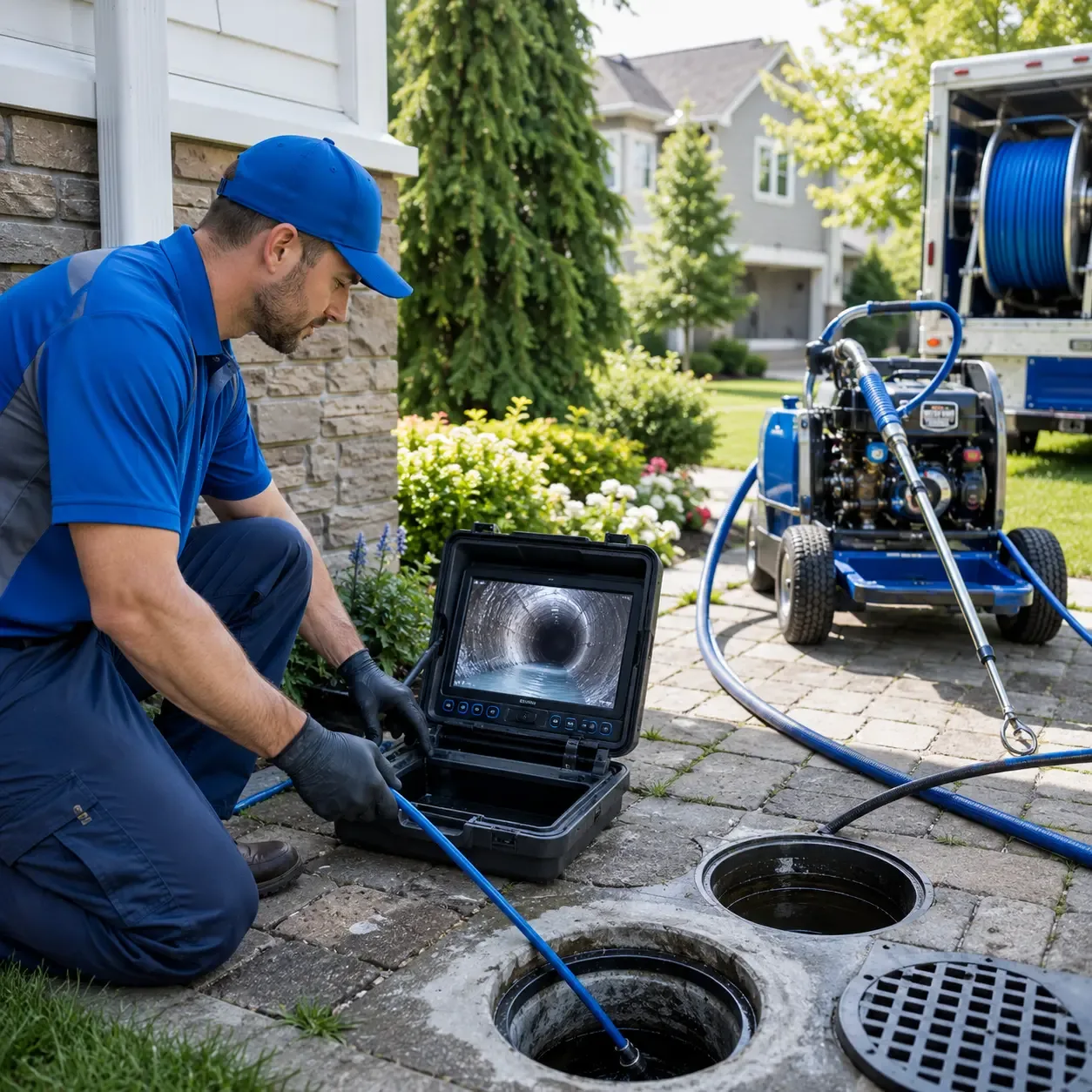 Outdoor drain cleaning professionals serving Palatine, IL